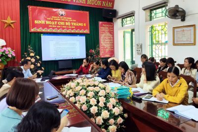 HỘI NGHỊ SINH HOẠT CHI BỘ THƯỜNG KỲ THÁNG 5/2026 CHI BỘ TRƯỜNG TIỂU HỌC VĂN CAO