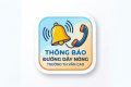 Thông báo về vv Công khai đường dây nóng tiếp nhận phản ánh liên quan đến hoạt động dạy thêm, học thêm và đạo đức, ứng xử của giáo viên